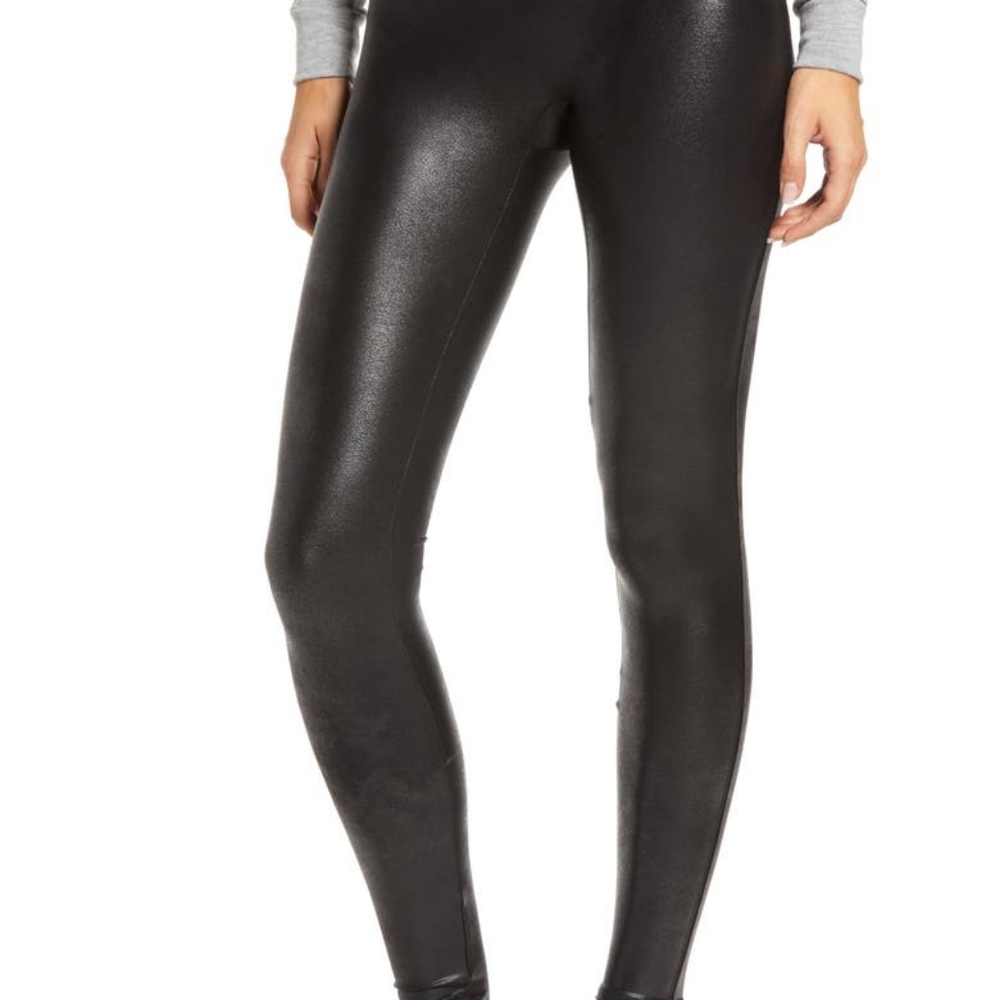 Spanx faux leather leggings xs